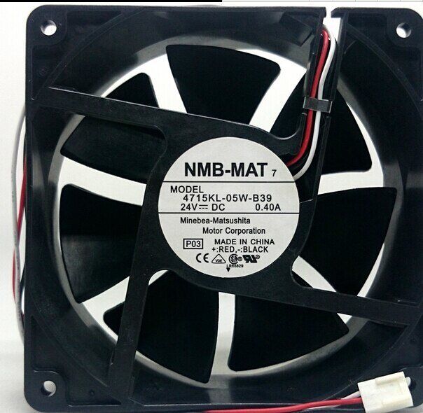 NMB 4715KL-05W-B39 DC Soğutma Fanı 24V DC 120x120x38 mm - Bilyalı Aksiyel Fan