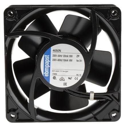 EBMPAPST 4650N  119x119x38 mm 230VAC Axial Kompakt Fan