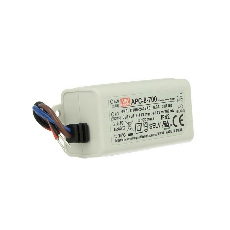 APC-08-700 APC8700 6~11Vdc 700mA IP44  MEANWELL