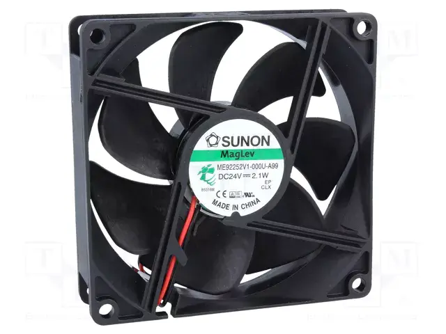 Sunon ME92252V1-000U-A99 DC Soğutma Fanı 24V DC 92x92x25 mm - Vapo Yataklı Aksiyel Fan