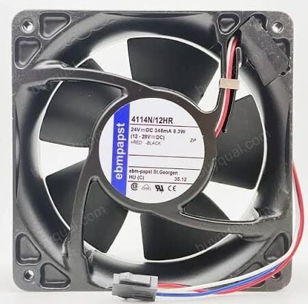 Ebmpapst 4114N/12HR DC Soğutma Fanı 24V DC 119x119x38 mm - Yüksek Performanslı Aksiyel Fan