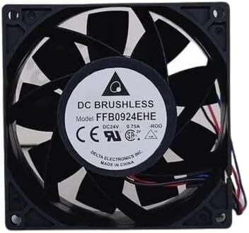 Delta FFB0924EHE DC Soğutma Fanı 24V DC 92x92x38 mm - Yüksek Basınçlı Bilyalı Aksiyel Fan