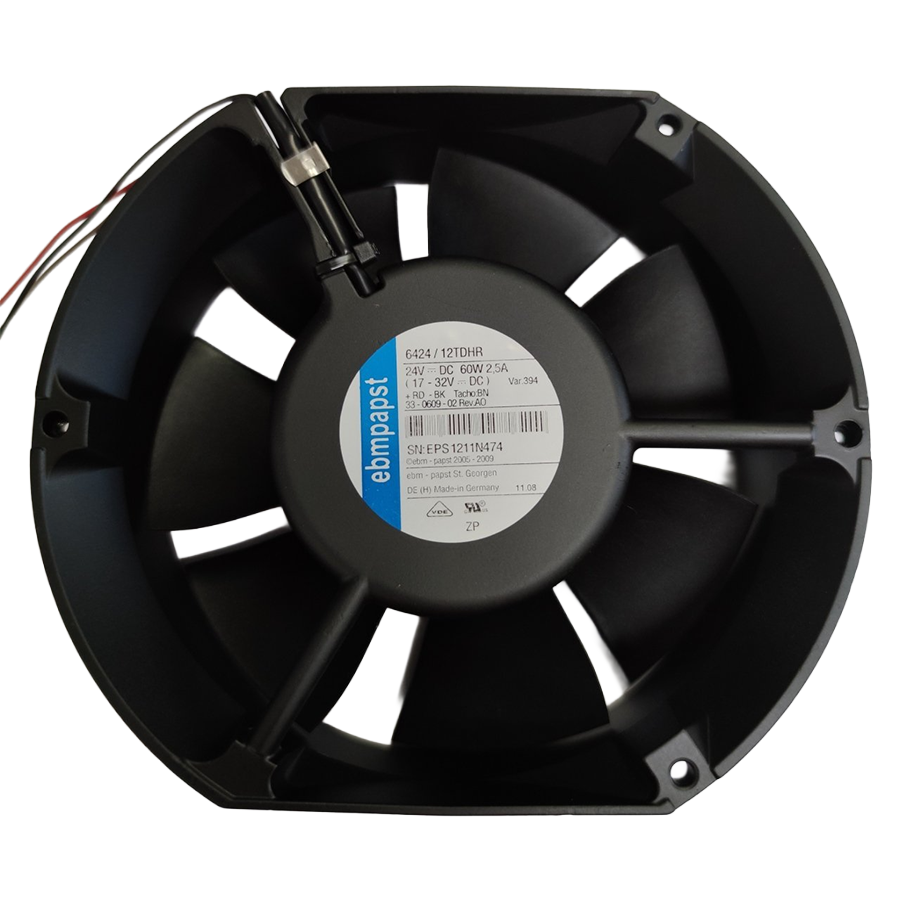 Ebmpapst 6424/12TDHR DC Soğutma Fanı 24V DC 172x150x51 mm - Yüksek Debili Bilyalı Aksiyel Fan