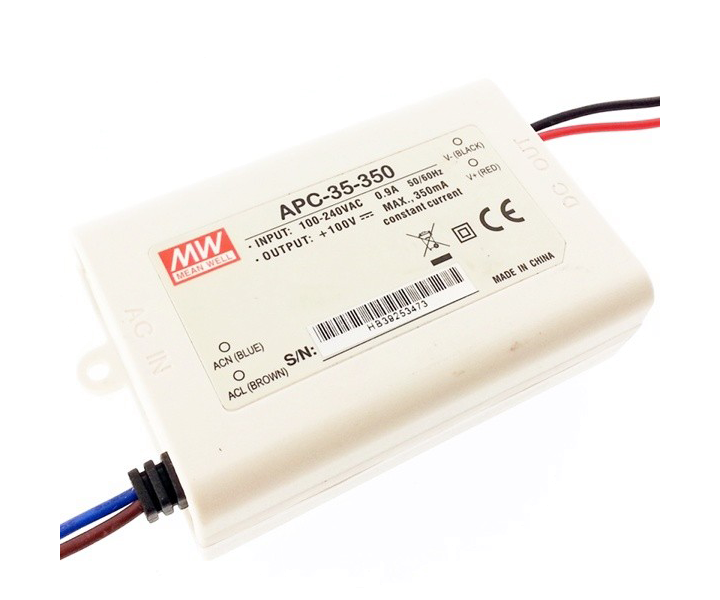 APC-35-350 AC35350 28~100Vdc 350mA IP30  MEANWELL