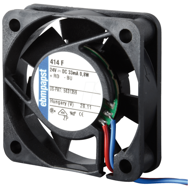 Ebmpapst 414F DC Aksiyel Fan 24V 40x40x10mm Ultra Kompakt Bilyalı Yatak