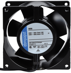 Ebmpapst 3656 230V AC 92x92x38 mm Metal Gövdeli Bilyalı Fan