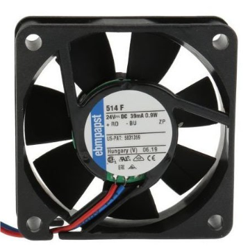 Ebmpapst 514F DC Soğutma Fanı 24V DC 50x50x15 mm - Çift Bilyalı Rulmanlı