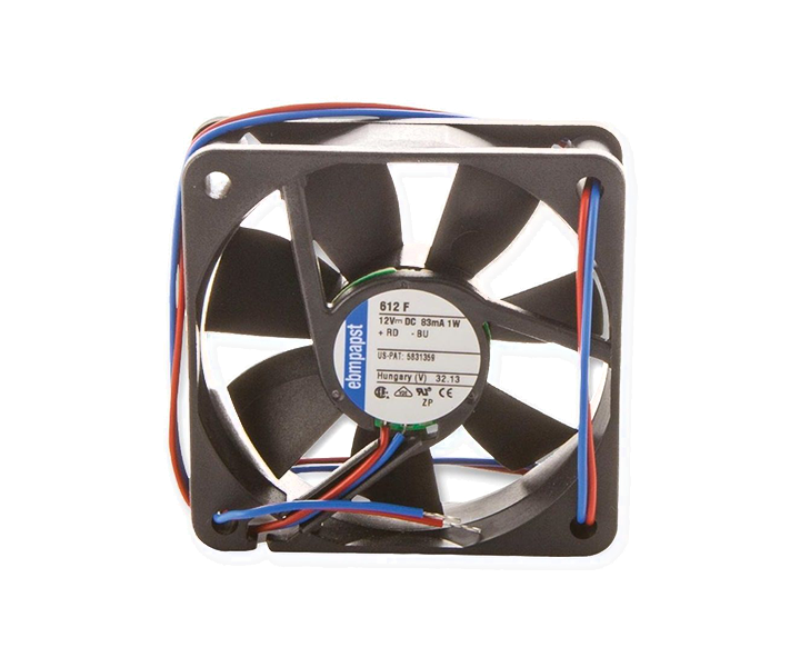 Ebmpapst 612F DC Aksiyel Fan 12V 60x60x15mm Bilyalı Yatak Ultra İnce (Slim)