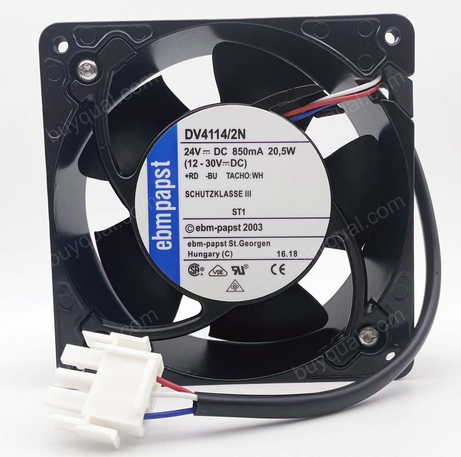 Ebmpapst DV4114/2N 24V DC 119x119x38 mm Yüksek Performanslı Bilyalı Fan