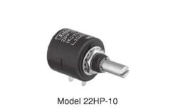 SAKAE 22HP-10 Çok Turlu Hassas Tel Sarımlı Potansiyometre (10 Tur)