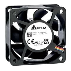Delta QFR0624SH 24V DC 60x60x25 mm Yüksek Debili Bilyalı Aksiyel Fan