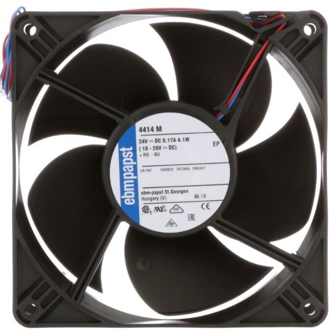 4414M DC Aksiyel Fan/ 120X120X38mm Plastik Kare Fan/Rulmanlı 24V DC EBM PAPST |