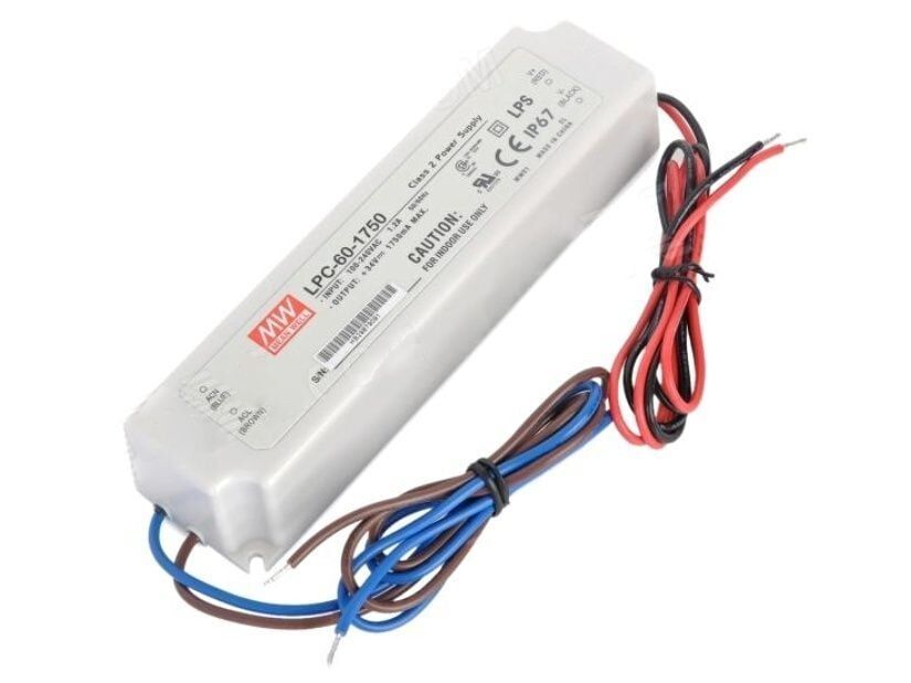 LPC-60-1750 LPC601750 9~34Vdc 1750mA IP67  MEANWELL