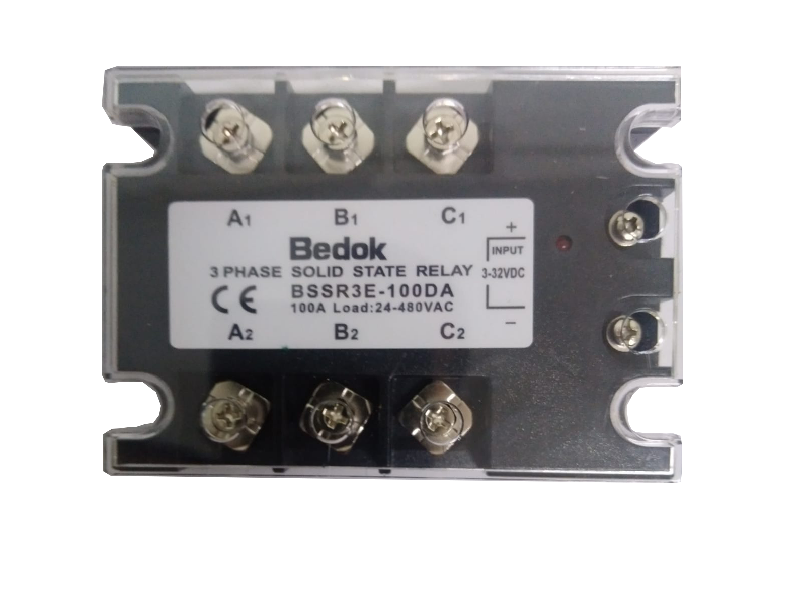 BSSR3E-100DA BEDOK 3-32VDC Tetikleme,24-480VAC Çıkış Voltajı,100A Trifaze SOLİD STATE RELAY(SSR Röle)