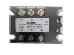 BSSR3E-100DA BEDOK 3-32VDC Tetikleme,24-480VAC Çıkış Voltajı,100A Trifaze SOLİD STATE RELAY(SSR Röle)