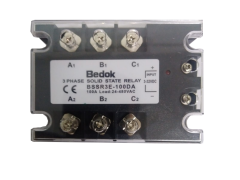 BSSR3E-100DA BEDOK 3-32VDC Tetikleme,24-480VAC Çıkış Voltajı,100A Trifaze SOLİD STATE RELAY(SSR Röle)