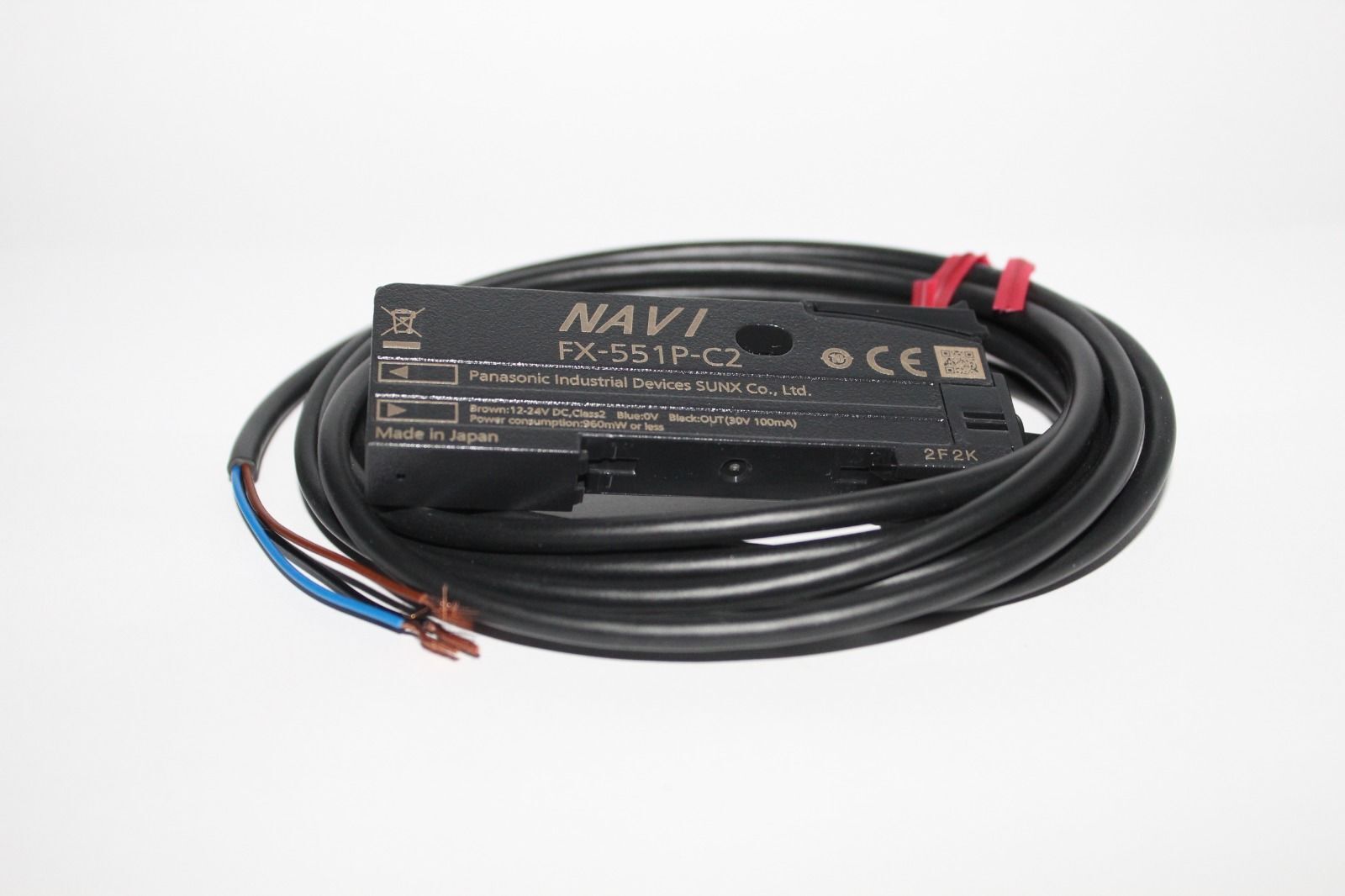 Panasonic FX-551P-C2 12-24V DC PNP M8 Konnektörlü Fiber Optik Sensör Amfisi