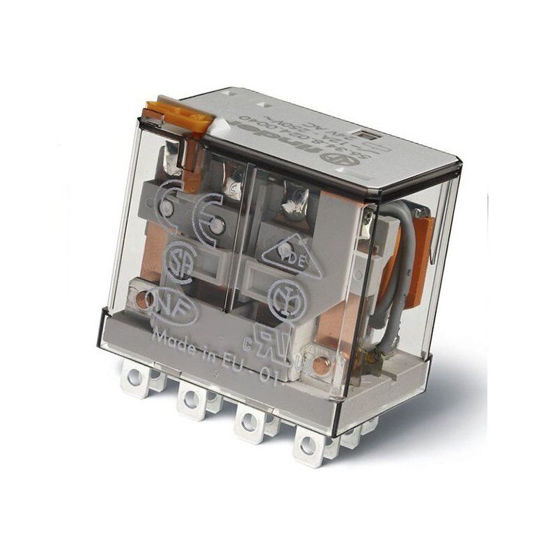 (F.56.34.9.060.0040) MİNYATÜR GÜÇ RÖLESİ 4CO 12A DC 60V TEST BUTONLU