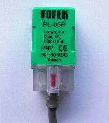 PL-05P FOTEK 17x17x35MM 10-30VDC BESLEME PNP NO 5MM ALGILAMA 2MT KABLOLU KÜBİK ENDÜKTİF SENSÖR