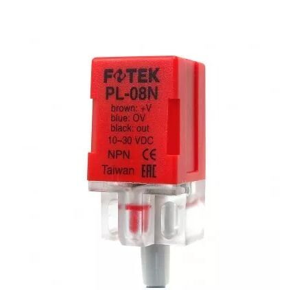 PL-08N FOTEK 17x17x35MM 10-30VDC BESLEME NPN NO 8MM ALGILAMA 2MT KABLOLU KÜBİK ENDÜKTİF SENSÖR