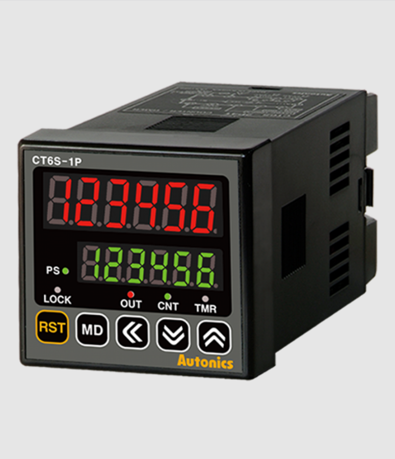 CT6S-1P4 48X48mm 100-240VAC Dokunmatik Tuşlu Sayıcı-Zamanlayıcı