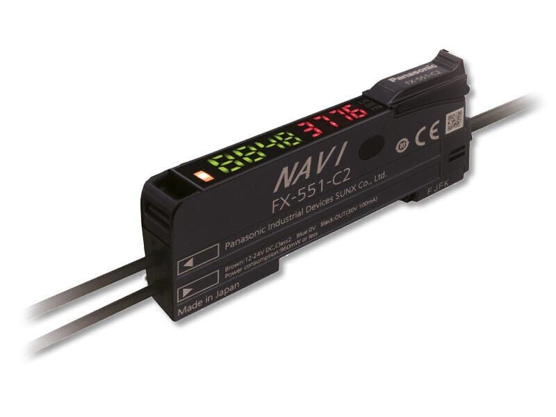 Panasonic FX-551-C2 12-24V DC NPN Kablolu Dijital Fiber Optik Sensör Amfisi